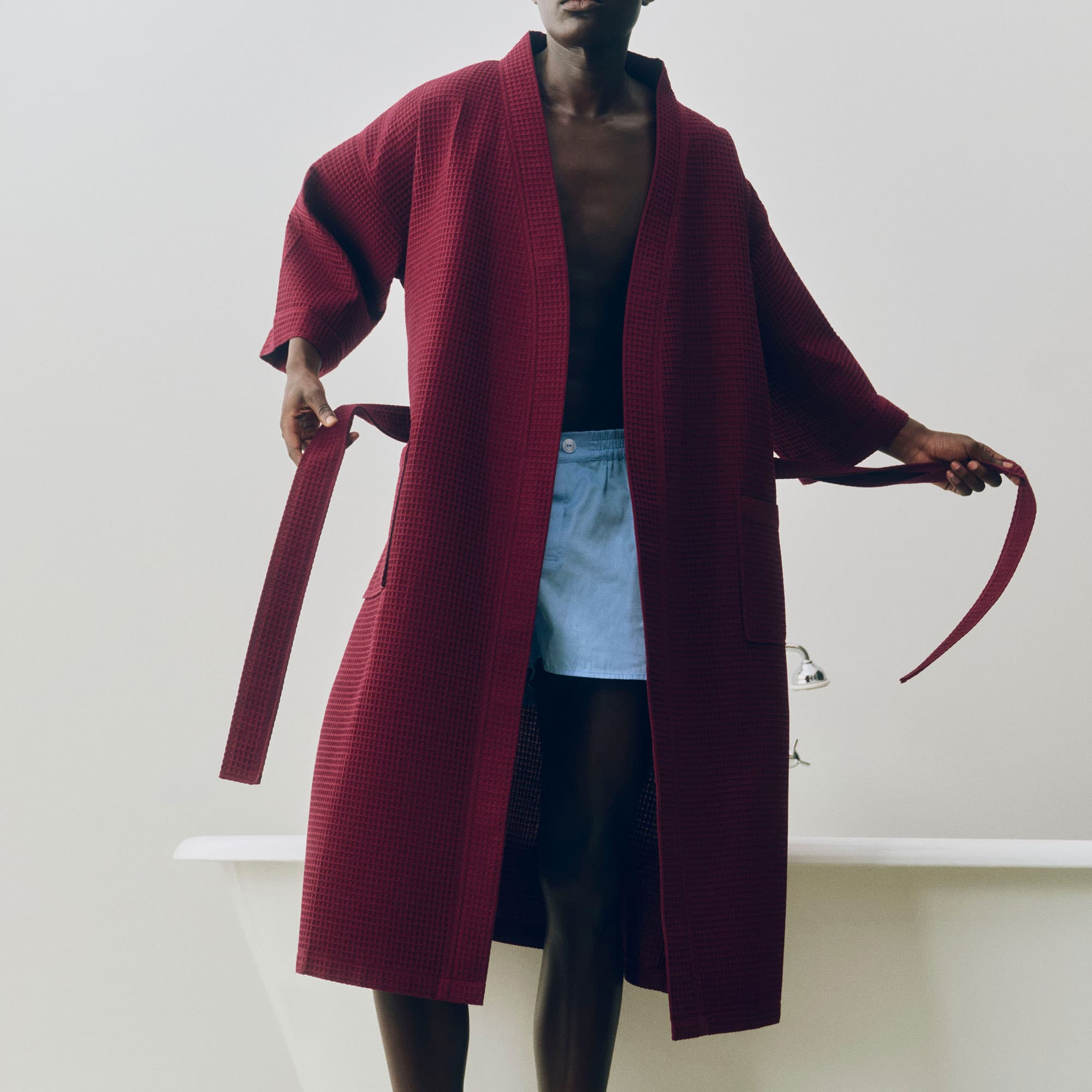 Waffle Bathrobe, One Size