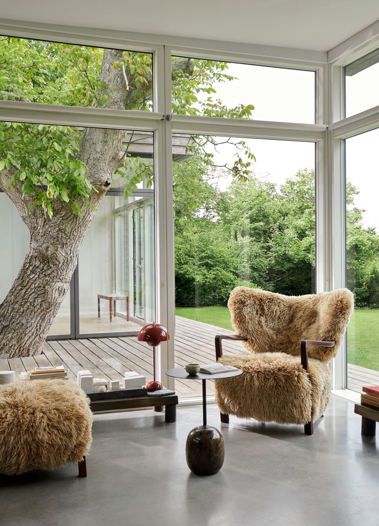 Wulff Lounge Chair ATD2 & Wulff Pouf ATD3 Designers Choice